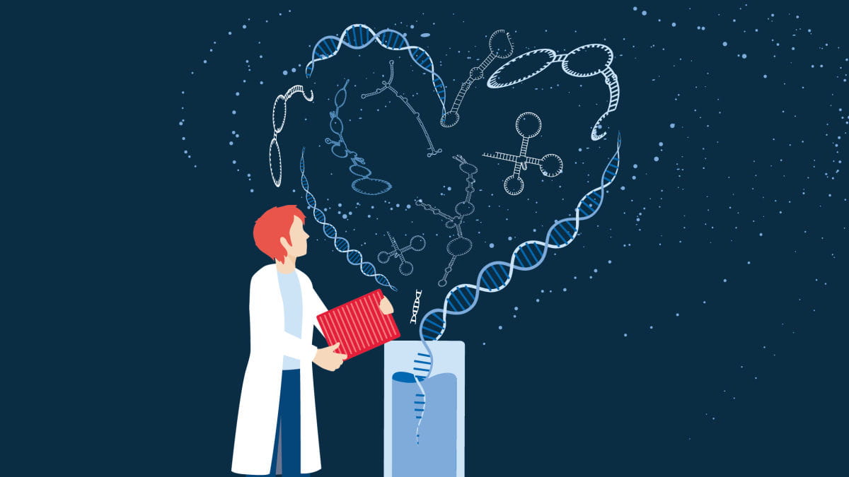A researcher analyzing the results of RNA extraction protocol