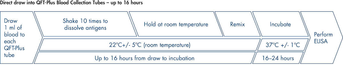 QuantiFERON, QFT, workflow, illustration