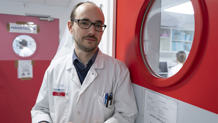 Dr. Benoît Visseaux, virologist at Bichat hospital