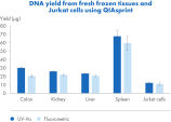 dPCR amplification of DNA extracted from tissue samples